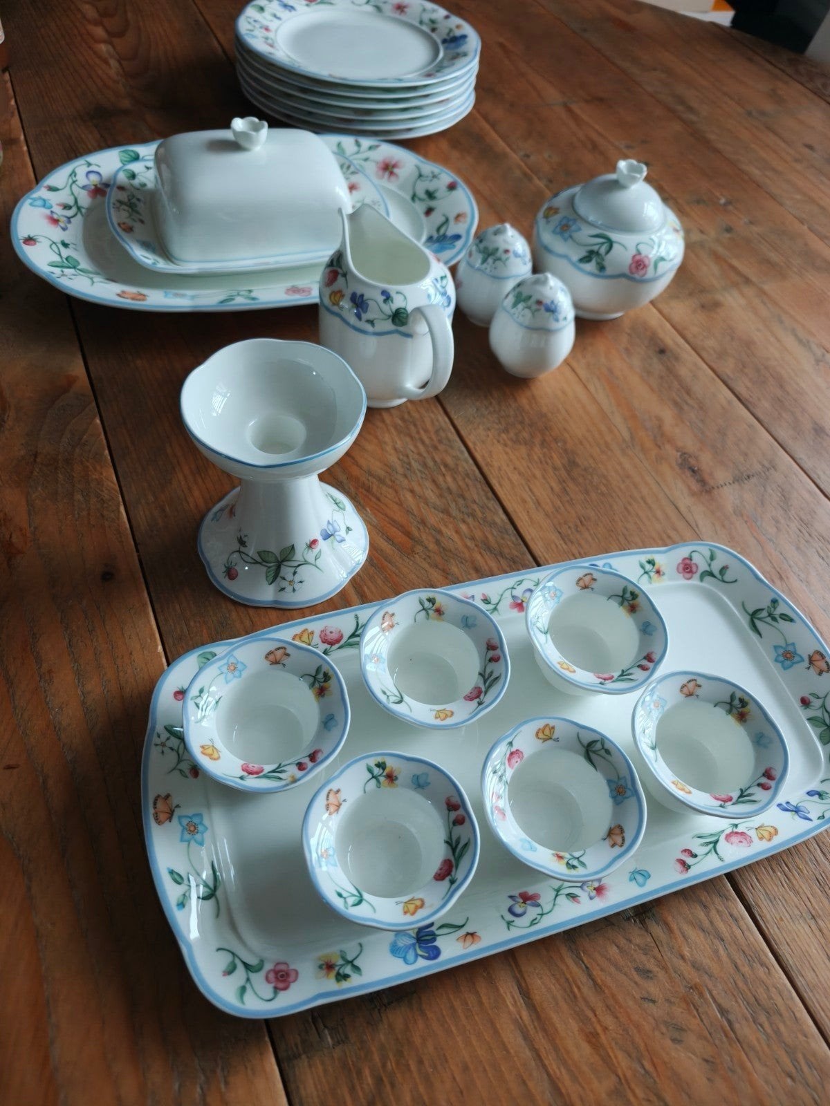Villeroy & Boch Mariposa ontbijt- Uitgebreide Set, Ophalen of Verzenden, Zo goed als nieuw, Porselein, Overige stijlen