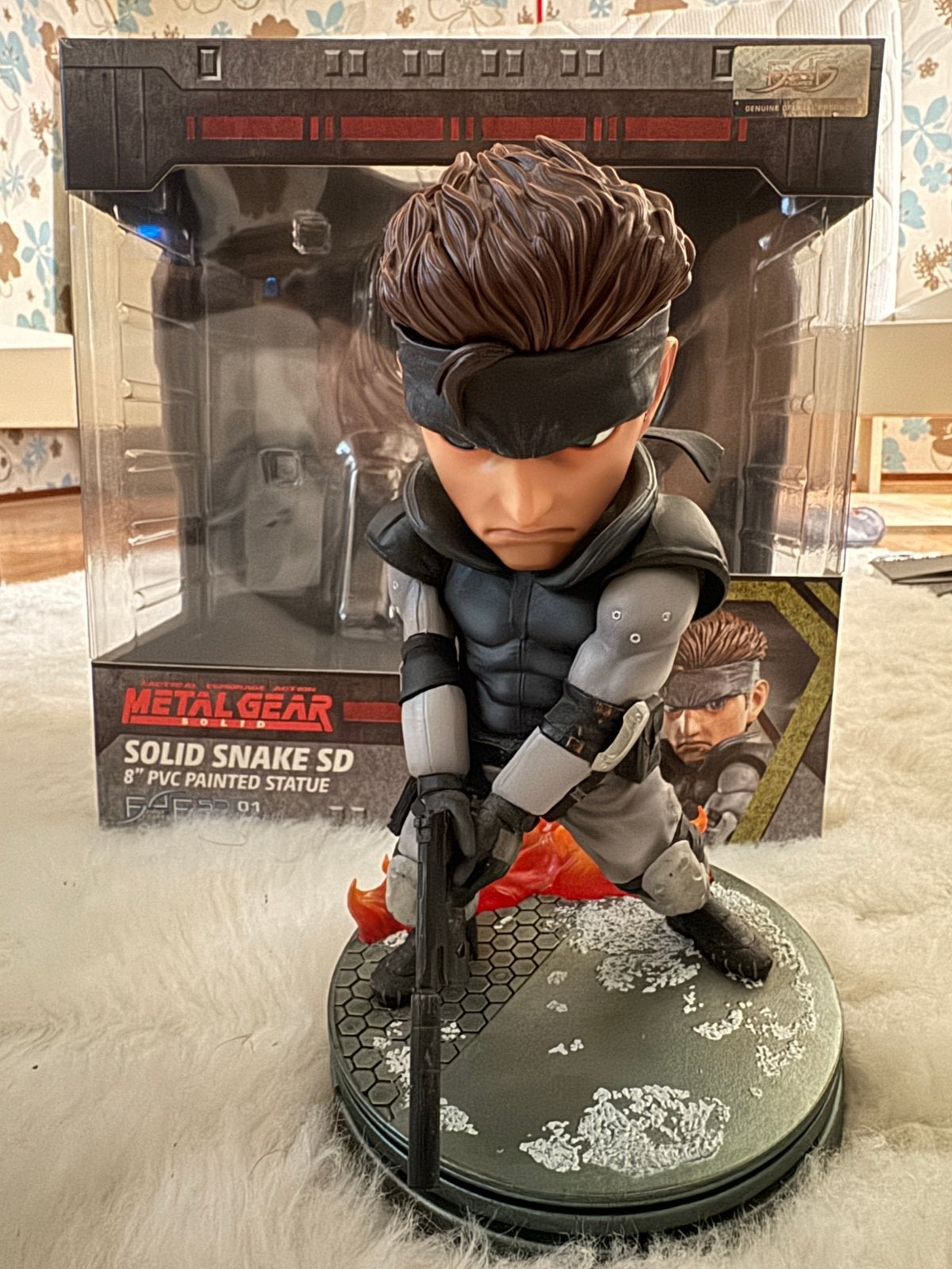 Solid Snake SD Painted statue Metal Gear Solid, Verzamelen, Ophalen, Zo goed als nieuw