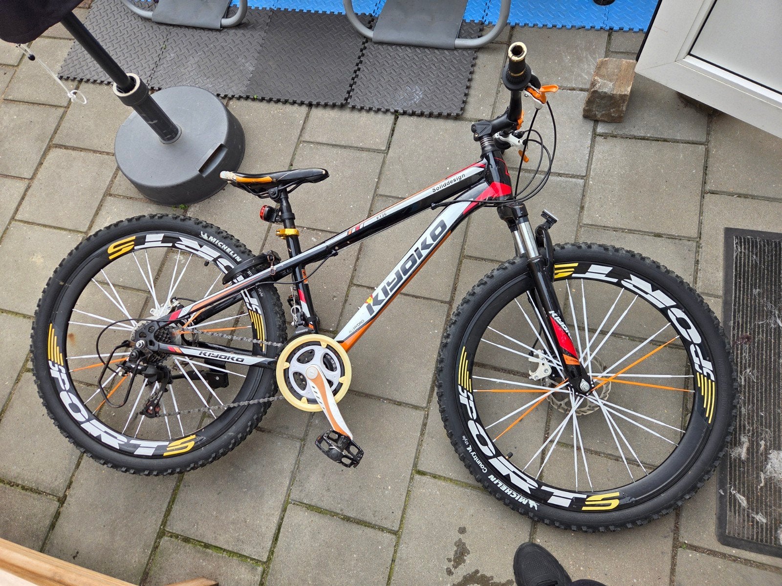 Gebruikte Kiyoko fiets 26 inch met slot en 2 sleutels, Gebruikt, Hardtail, Heren, Schijfrem