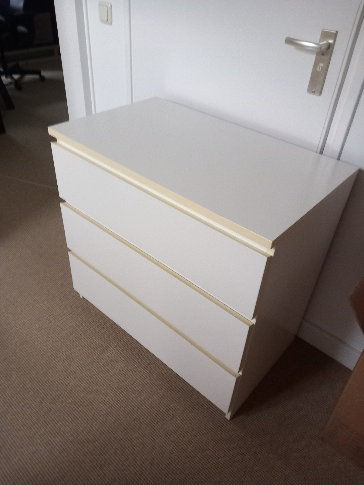 IKEA Malm ladekast met 3 lades, Huis en Inrichting, Ophalen, Overige materialen, Gebruikt, 50 tot 100 cm
