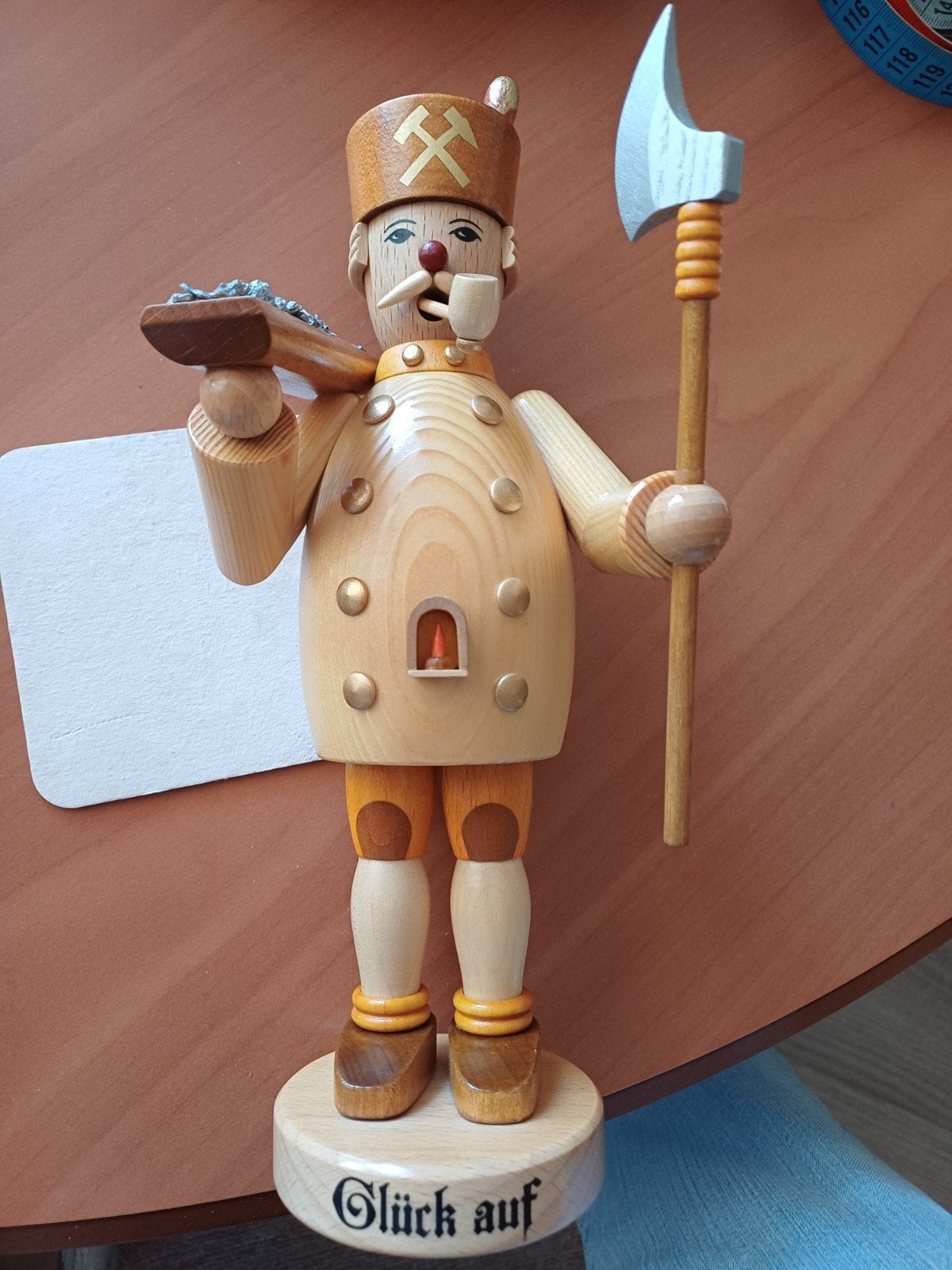 Houten pop, mijnwerker, Gluck auf, Verzenden