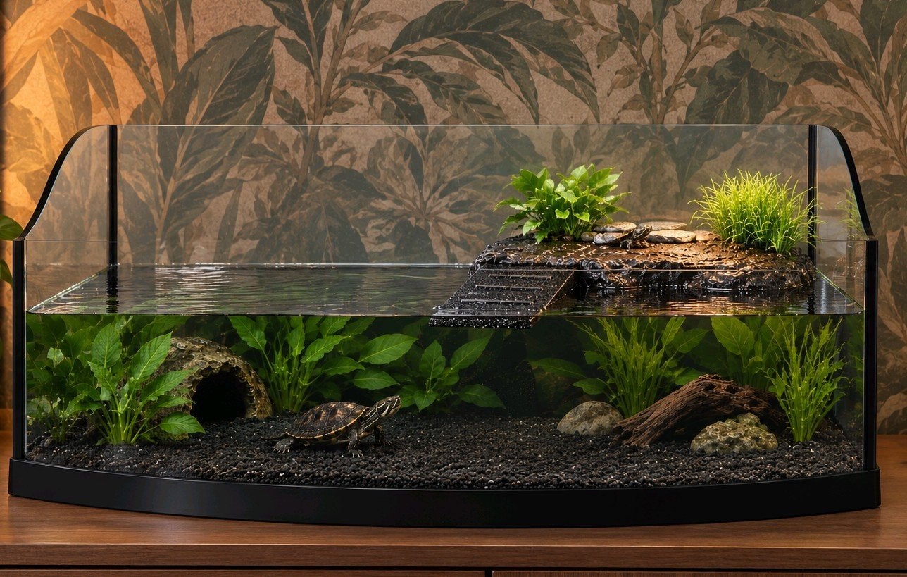 Prachtig schildpadden aquarium, Ophalen of Verzenden, Zo goed als nieuw, Overige typen