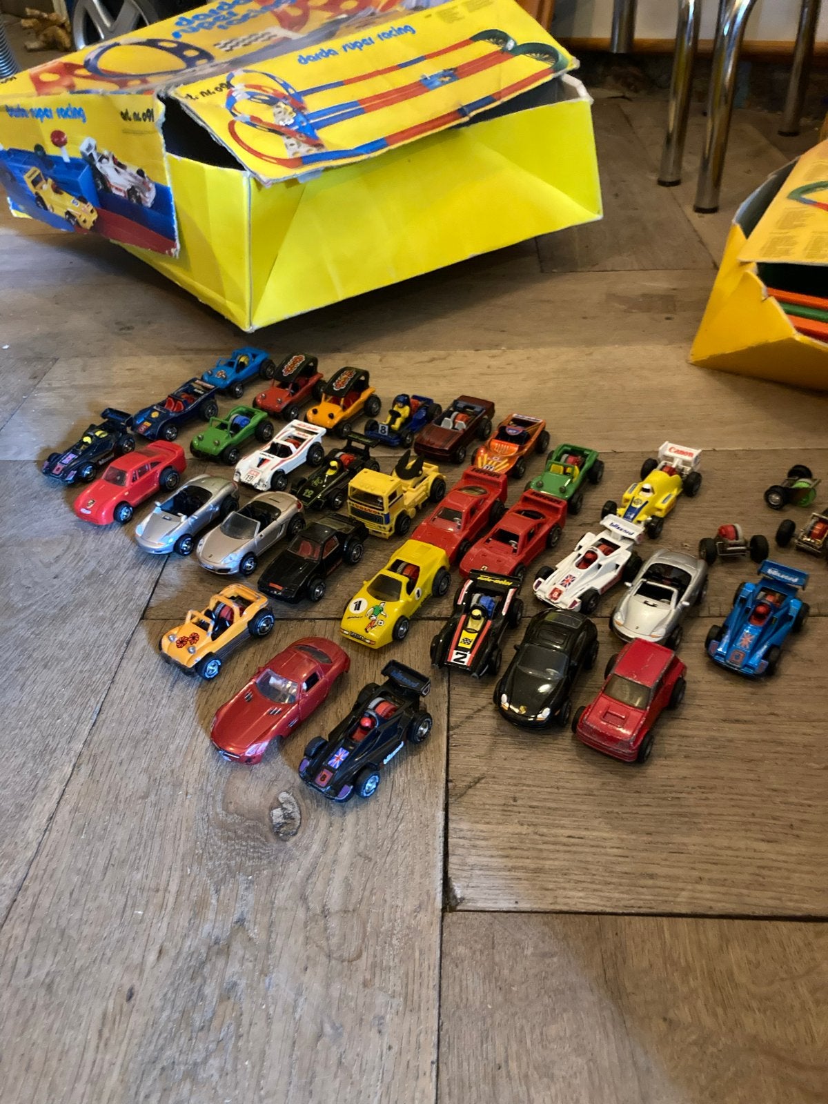 Grote verzameling Darda racebanen en auto's, Overige merken, Ophalen of Verzenden, Racebaan, Gebruikt