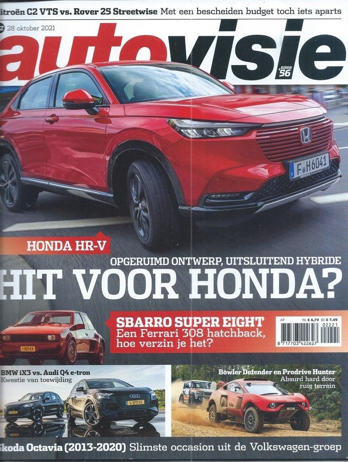 Autovisie 22 2021 : Audi Q4 - BMW iX3 / i4 - Citroen C2 VTS, Ophalen of Verzenden, Gelezen, Algemeen
