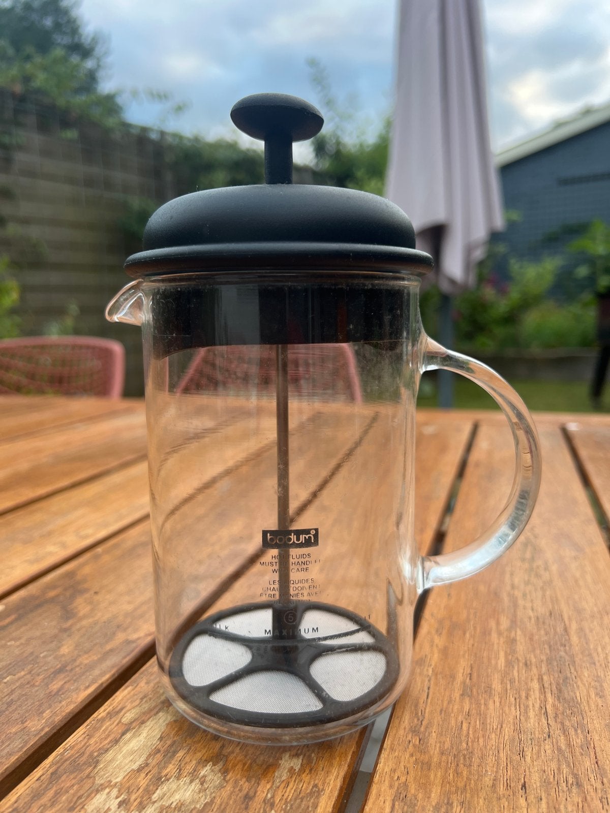 Bodum Melkopschuimer - Perfect voor Cappuccino en Latte, Ophalen, Gebruikt, Handmatige melkopschuimer