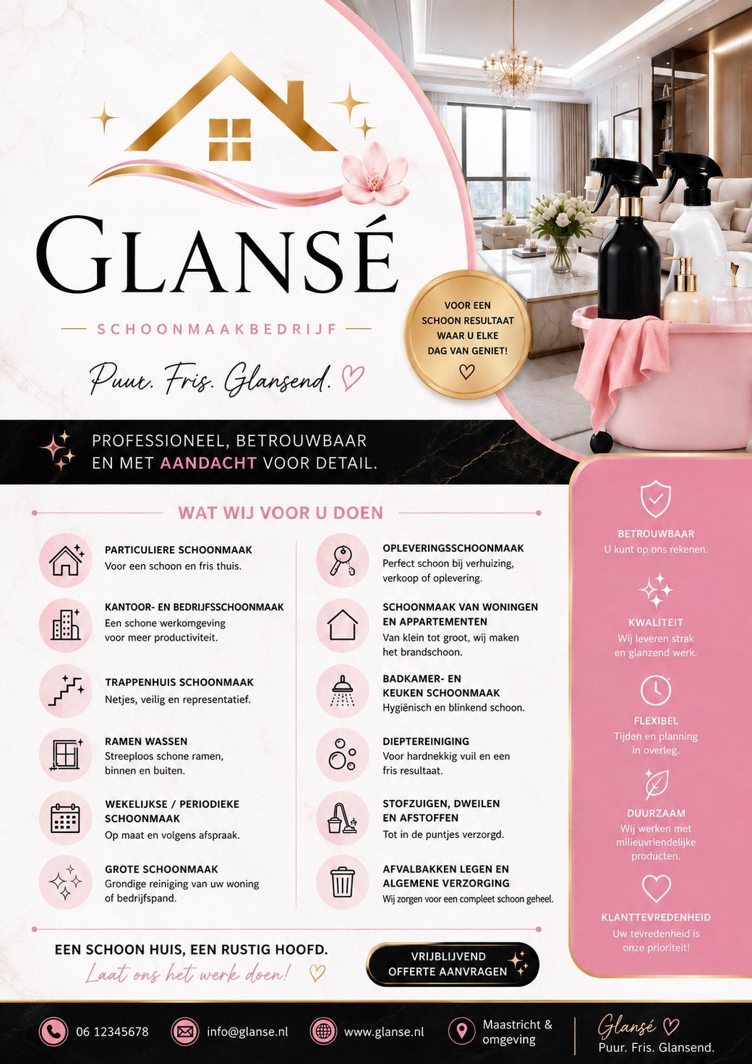 Professionele schoonmaakservice – Glansé
