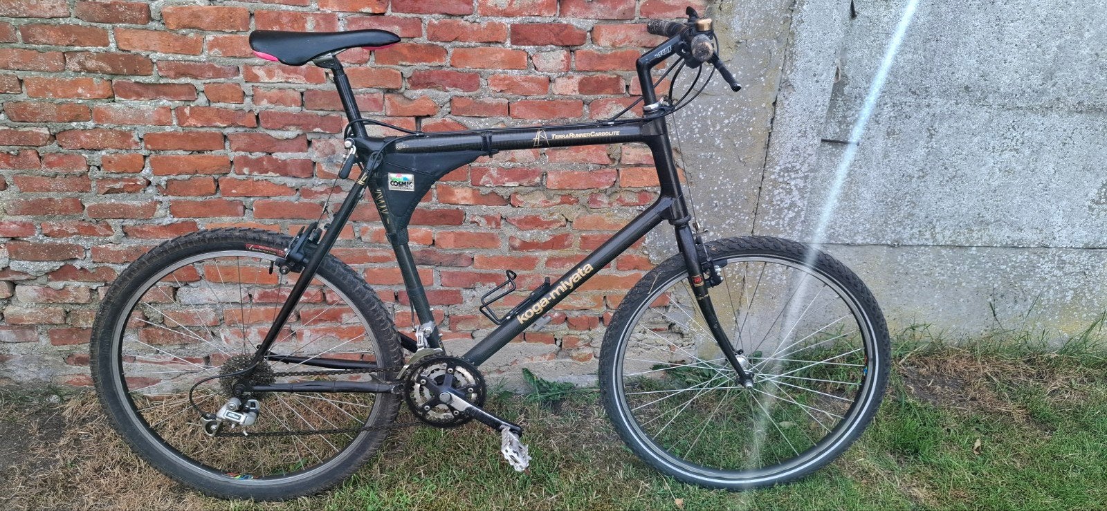 zeer zeldzame klassieker MTB koga terrarunner carbolite, Gebruikt, 57 cm of meer, Velgrem, Ophalen