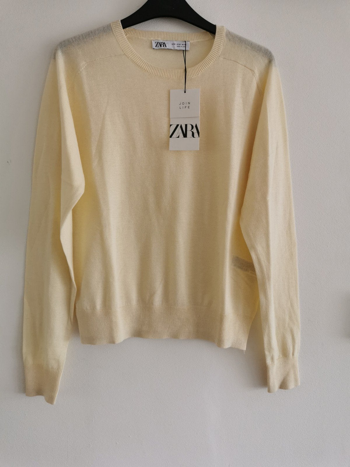 ZARA trui pastelgeel mt. L, Verzenden, Zara, Geel, Maat 42/44 (L)