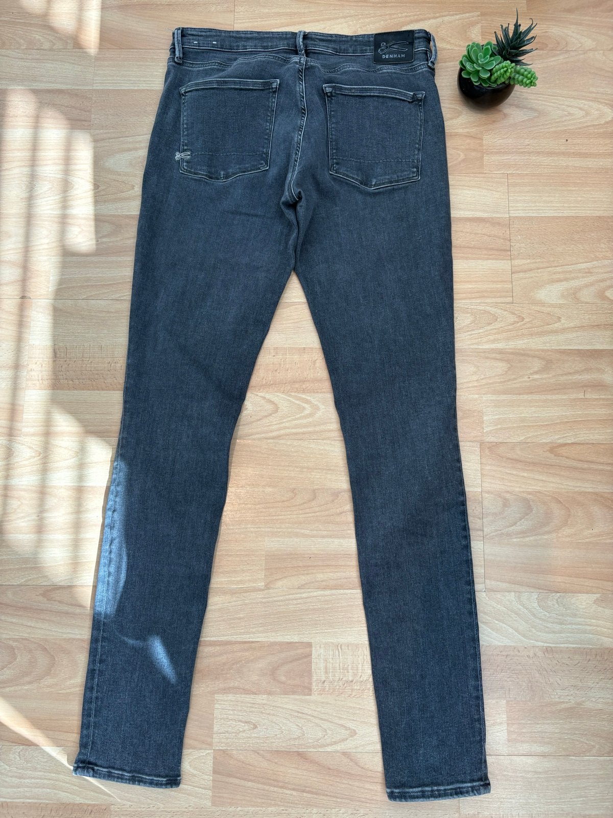 Denham grijze skinny jeans - W30-32, Ophalen of Verzenden, Zo goed als nieuw, Grijs, W30 - W32 (confectie 38/40)
