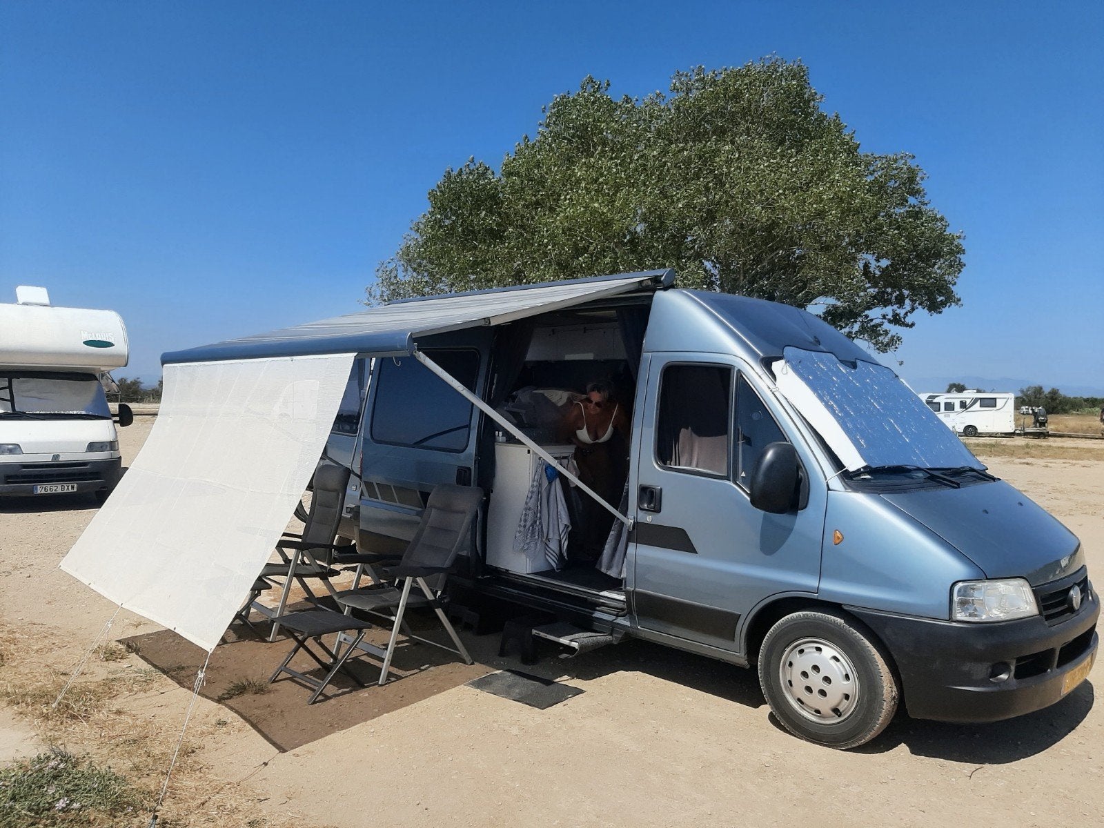 Fiat Ducato camper 2.8 jtd aut. 2006, gerevis.motor, airco, Caravans en Kamperen, Automaat, Luifel, Fiat, Tot en met 2