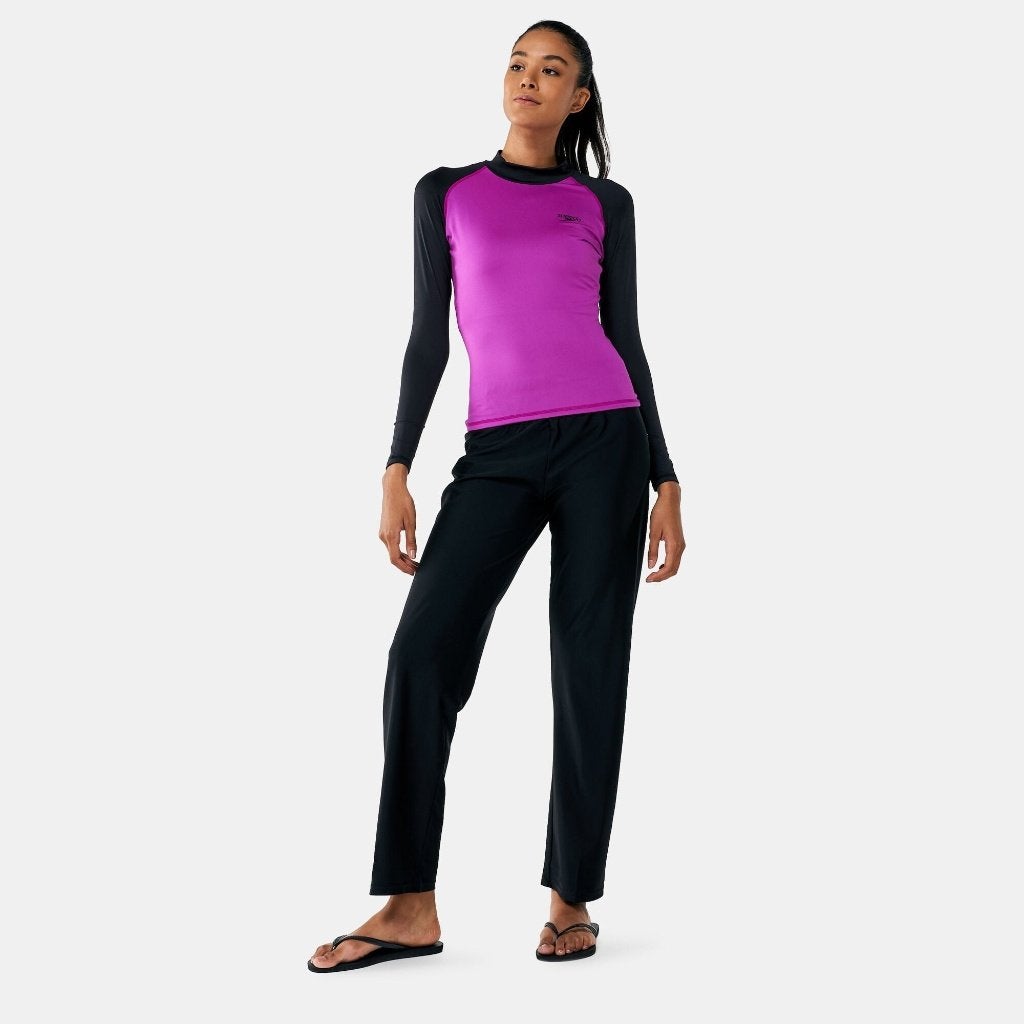 Speedo Longsleeve Rashguard, Zwart Roze, maat M, Overige typen, Verzenden, Nieuw, Speedo