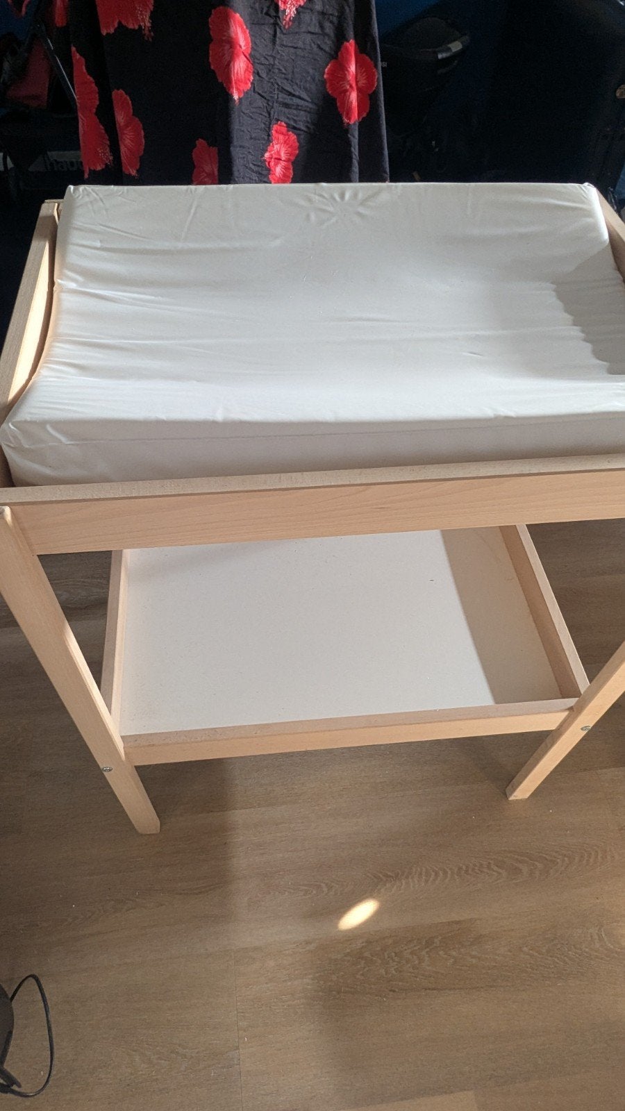 IKEA SNIGLAR Commode - Beuken/Wit incl kussen, Ophalen, Gebruikt, 70 cm of meer, 75 tot 100 cm