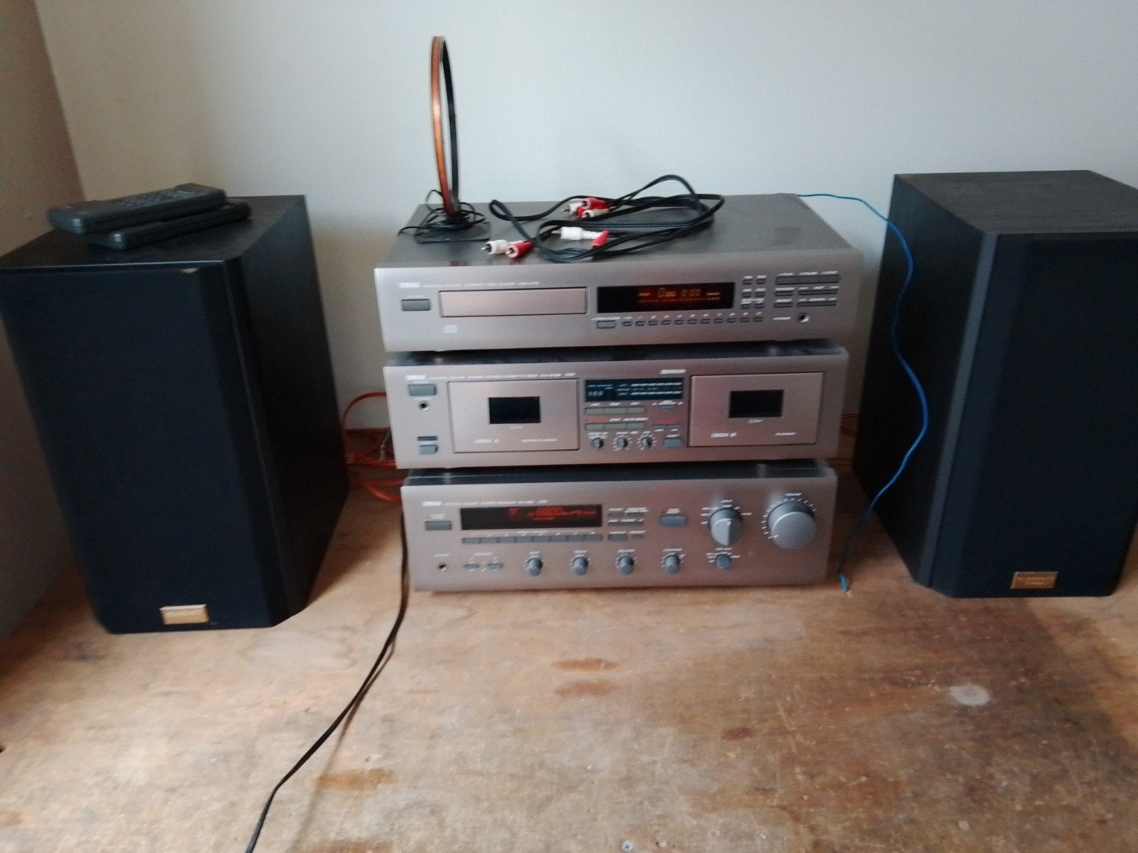 Yamaha+speakers, Audio, Tv en Foto, Stereo-sets, Gebruikt, Losse componenten, Tuner of Radio, Ophalen