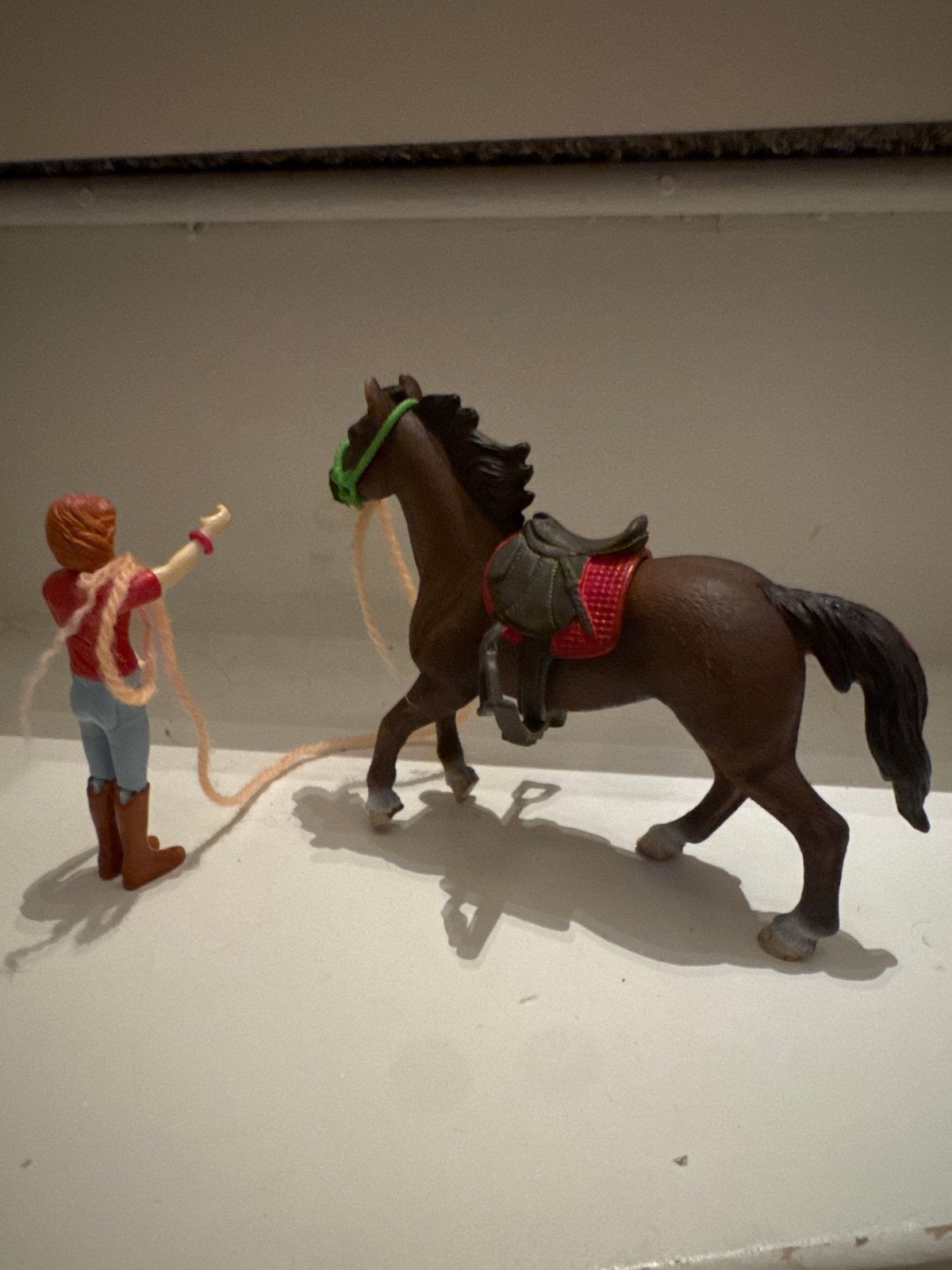 Schleich longeer set, Ophalen of Verzenden, Gebruikt