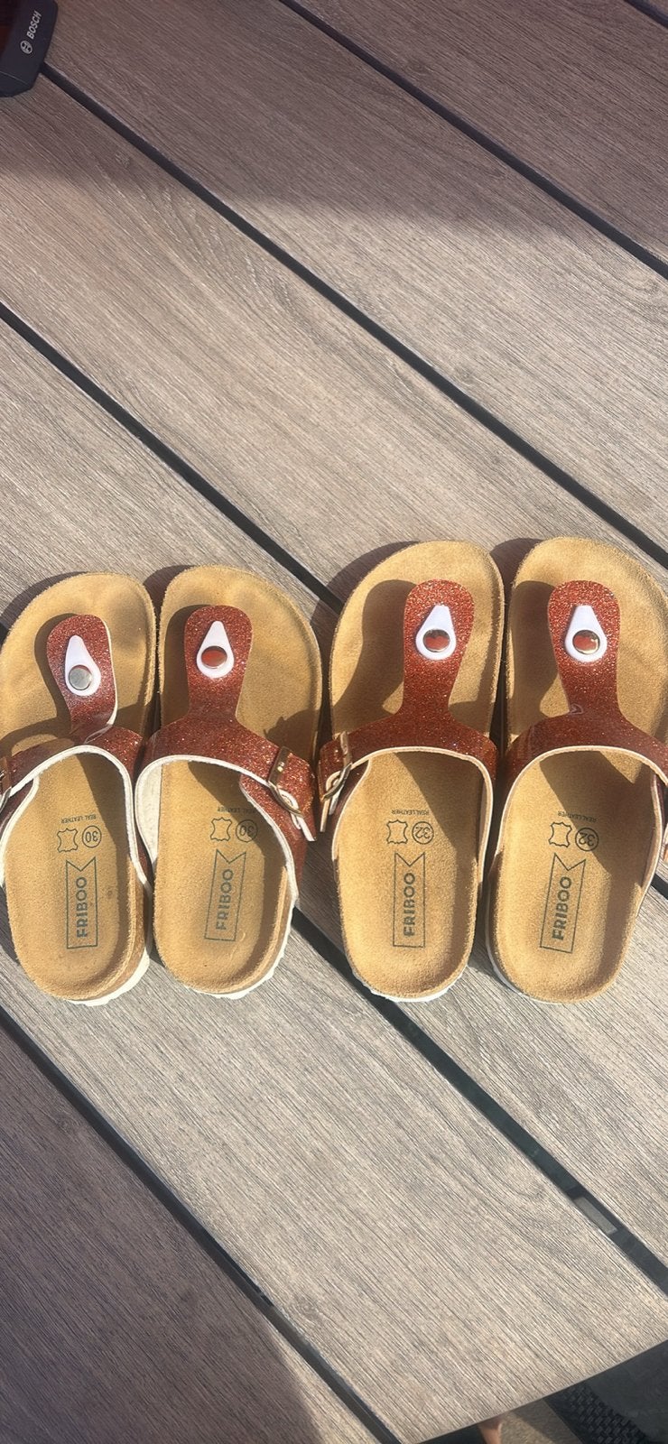 Friboo sandalen met glitter, maat 30 en 32, Ophalen of Verzenden, Zo goed als nieuw, Meisje, Schoenen