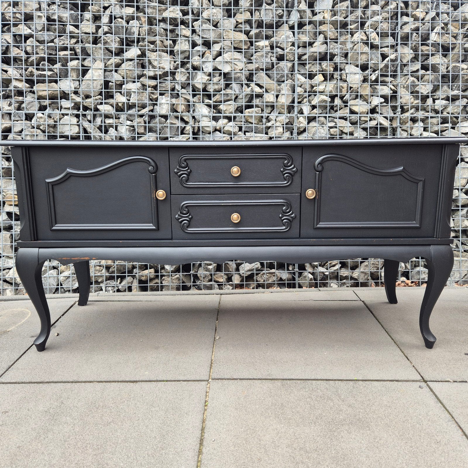 Brocante tv kast, Ophalen, 25 tot 50 cm, 100 tot 150 cm, Met deur(en)