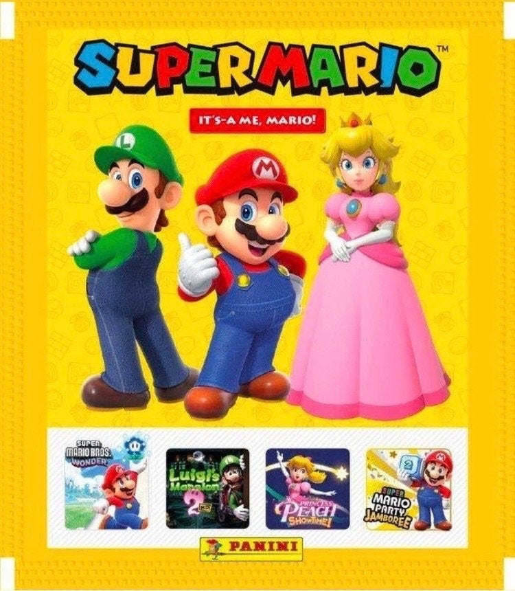 Dubbele Super Mario Panini Stickers, Ophalen of Verzenden, Nieuw