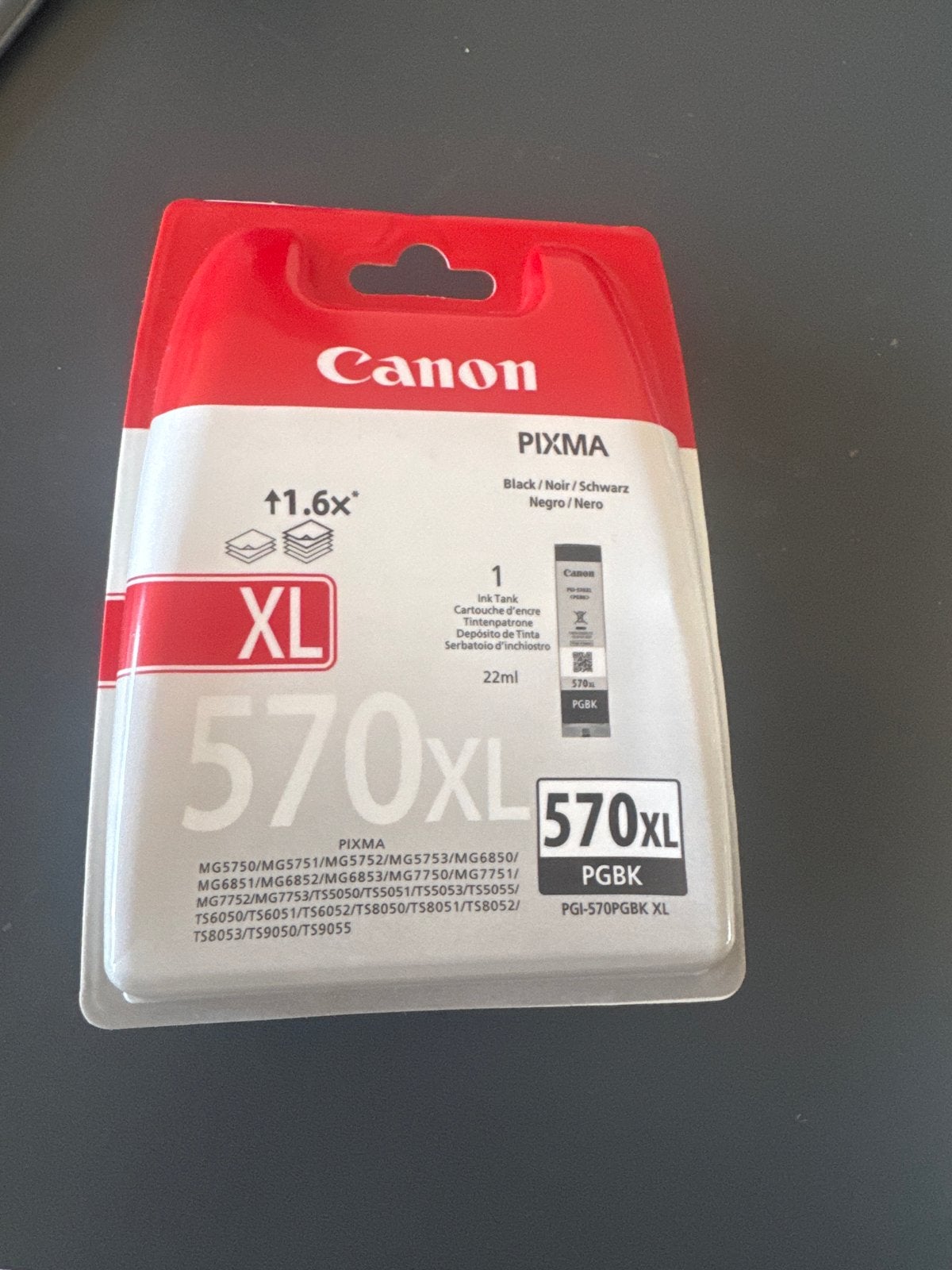 Canon PGI-570PGBK XL Zwarte Inktcartridge, Ophalen of Verzenden, Nieuw, Cartridge