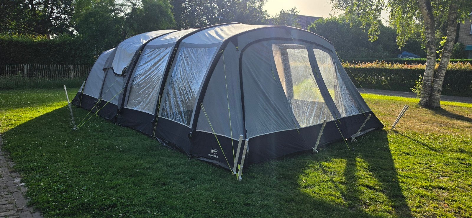 Kampa tunneltent Croyde Air TC opblaasbare tent 6 personen., Caravans en Kamperen, Tenten, Ophalen of Verzenden, Zo goed als nieuw
