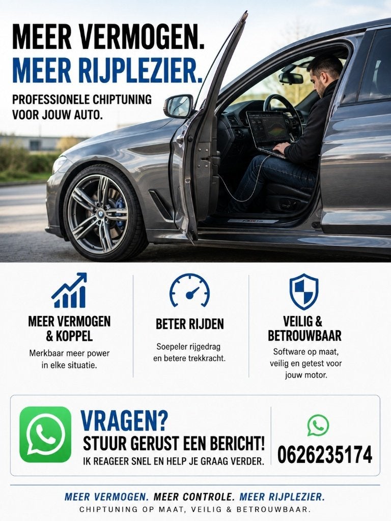 Chiptuning Aan Huis | Meer Vermogen & Koppel | ECU & TCU, Verzenden