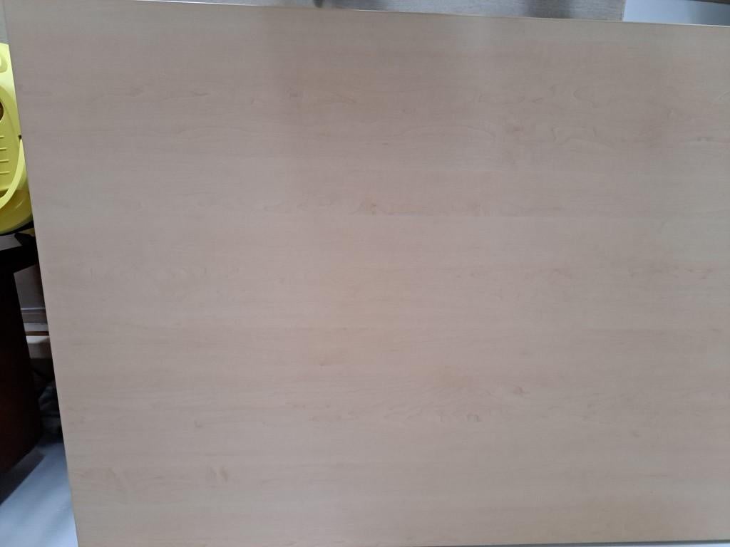 Bureaublad fineer " wild peren" 160x80 z.g.a.n., Huis en Inrichting, Bureaus, Ophalen, 160 cm, Zo goed als nieuw, Computerbureau
