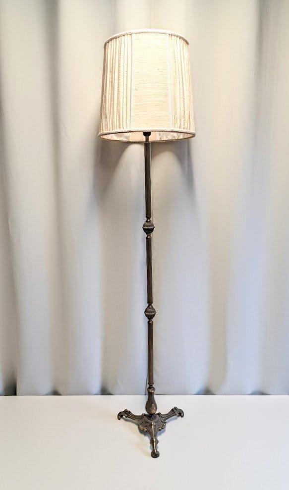 Antieke Franse messing vloerlamp, Ophalen, Gebruikt, 150 tot 200 cm