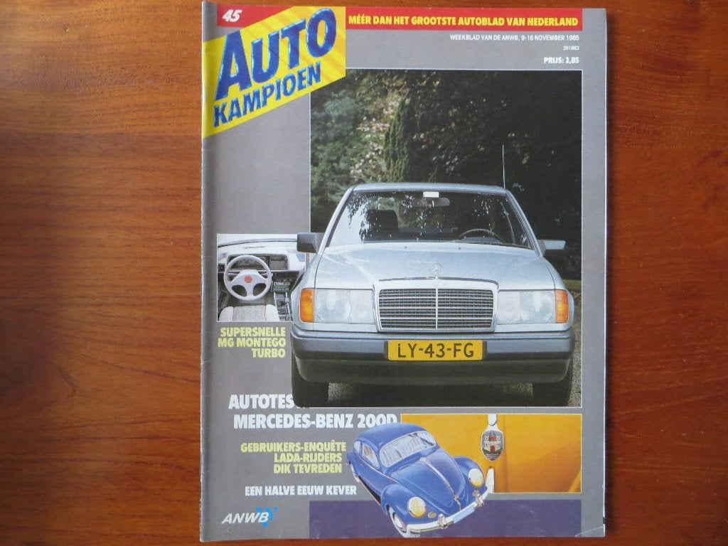 Autokampioen 45 1985 50 jr Kever, MB 200 D, Lada, MG Montego, Ophalen of Verzenden, Nieuw, Volkswagen