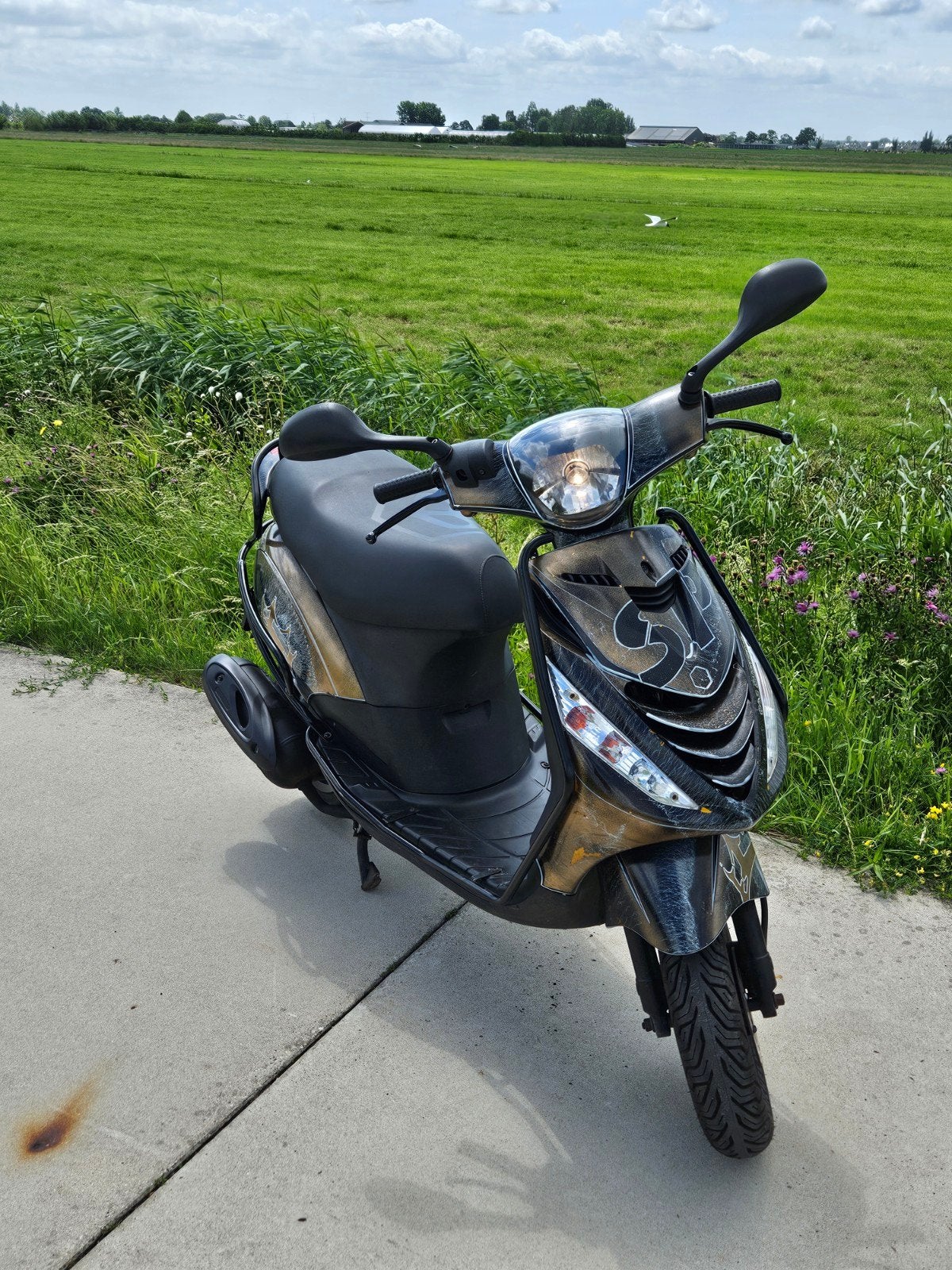 Piaggio Zip 4T 80cc - Unieke Custom Paint, Piaggio, Gebruikt, Ophalen of Verzenden, Benzine