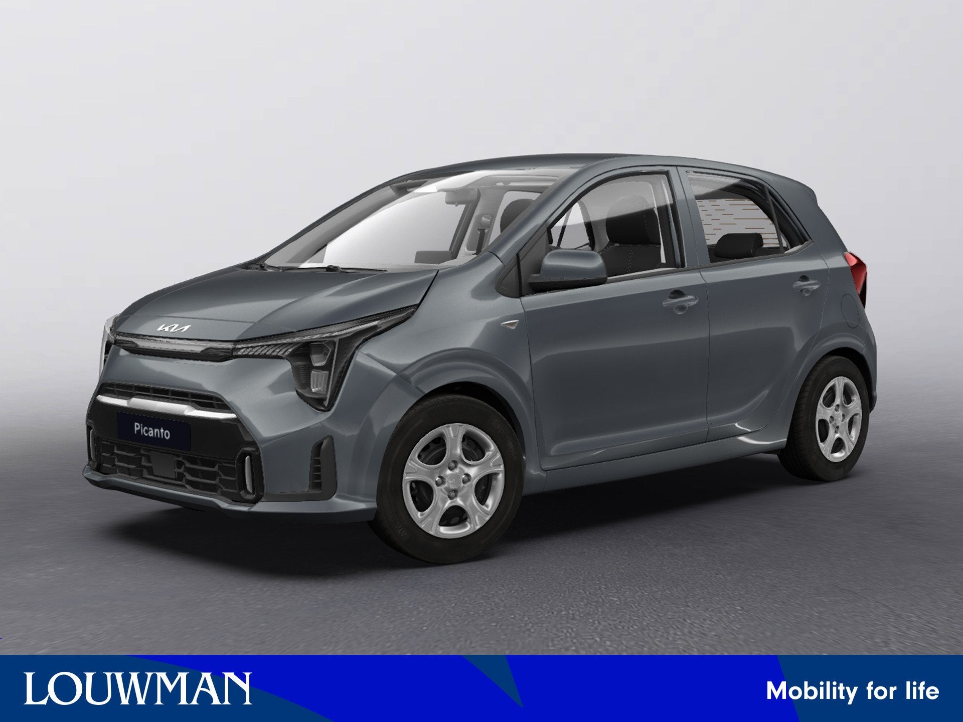 Kia Picanto 1.0 GDi DynamicLine | digitaal display, Auto's, Voorwielaandrijving, 12 maanden, Stof, Zwart