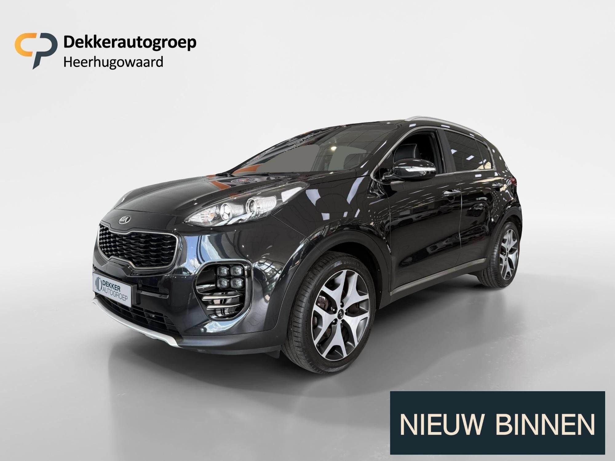 Kia Sportage 1.6 T-GDI GT-Line First Edition Trekhaak!, Auto's, Voorwielaandrijving, Gebruikt, 4 cilinders, Zwart