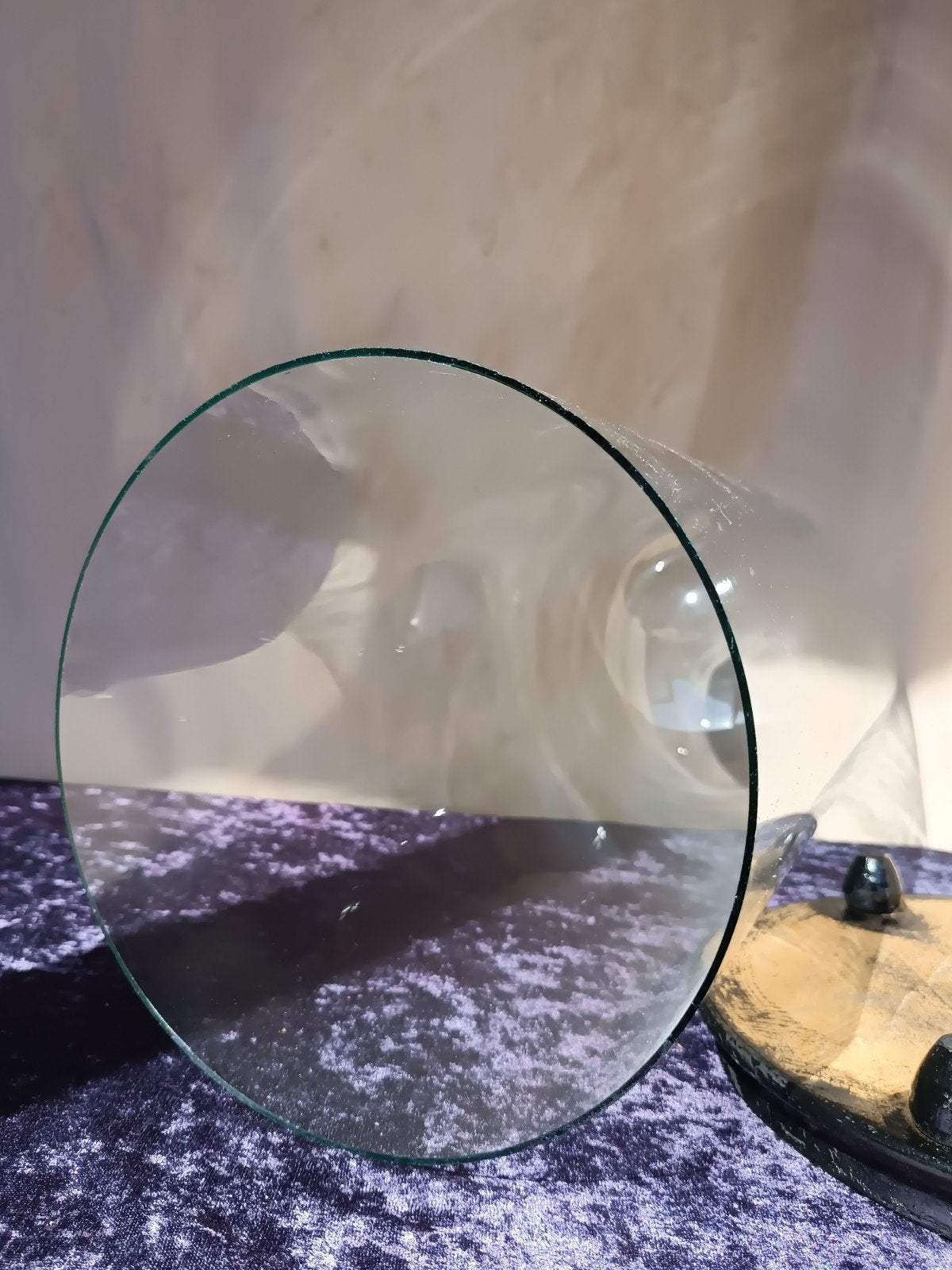 Hoge Ronde Antieke Glazen Stolp, Ophalen of Verzenden