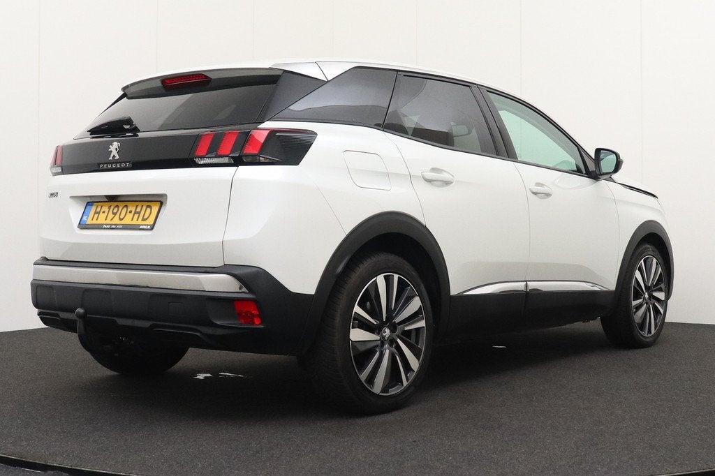 Peugeot 3008 1.2T 131 PK Aut. Premium Half-Leder Memory Came, Auto's, Peugeot, Gebruikt, 1199 cc, Leder en Stof, Wit