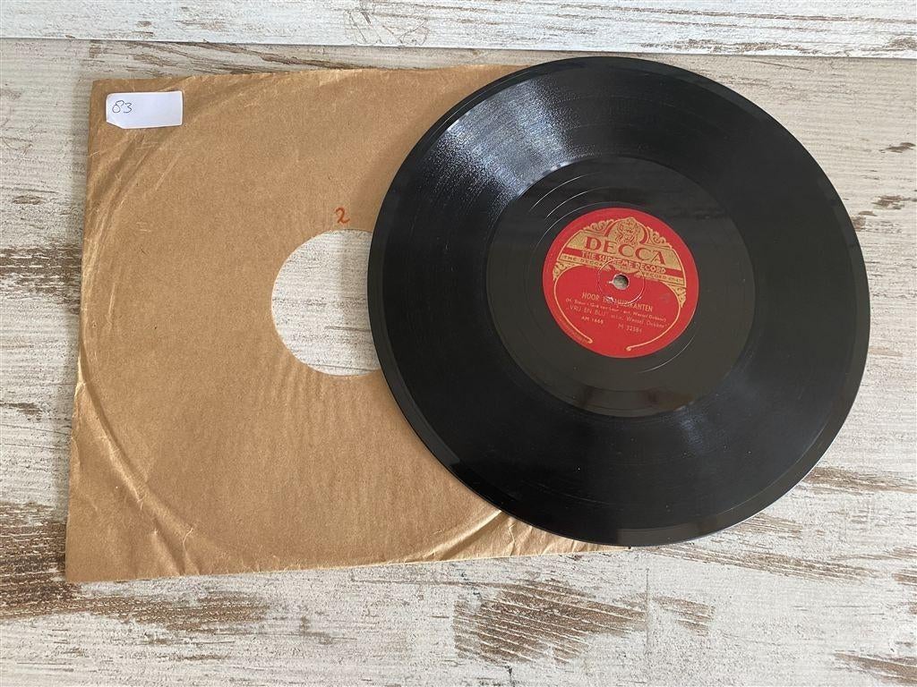 Vrij En Blij – Zomerliedje / Hoor de Muzikanten 78 toeren [p, Cd's en Dvd's, Vinyl | Nederlandstalig, Verzenden, Zo goed als nieuw
