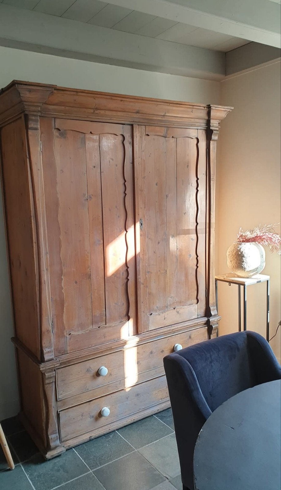 Grenen Biedermeier XL Kast - Antiek Engels, Ophalen