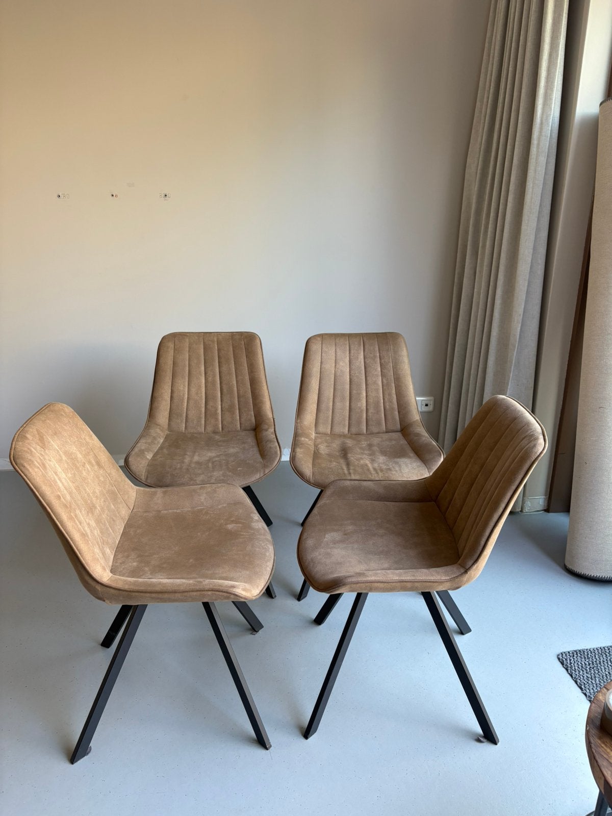 Eetkamer stoelen set van 4, Ophalen, Zo goed als nieuw, Bruin, Vier