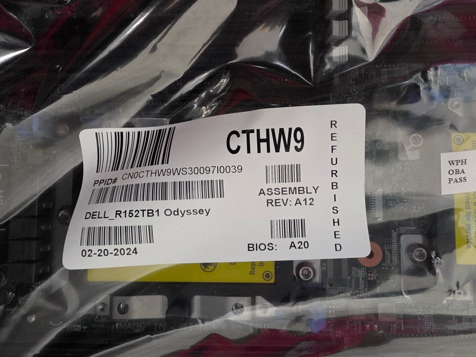 NIEUW Dell PowerEdge M640 / FC640 Moederbord CTHW9, Ophalen of Verzenden, Nieuw