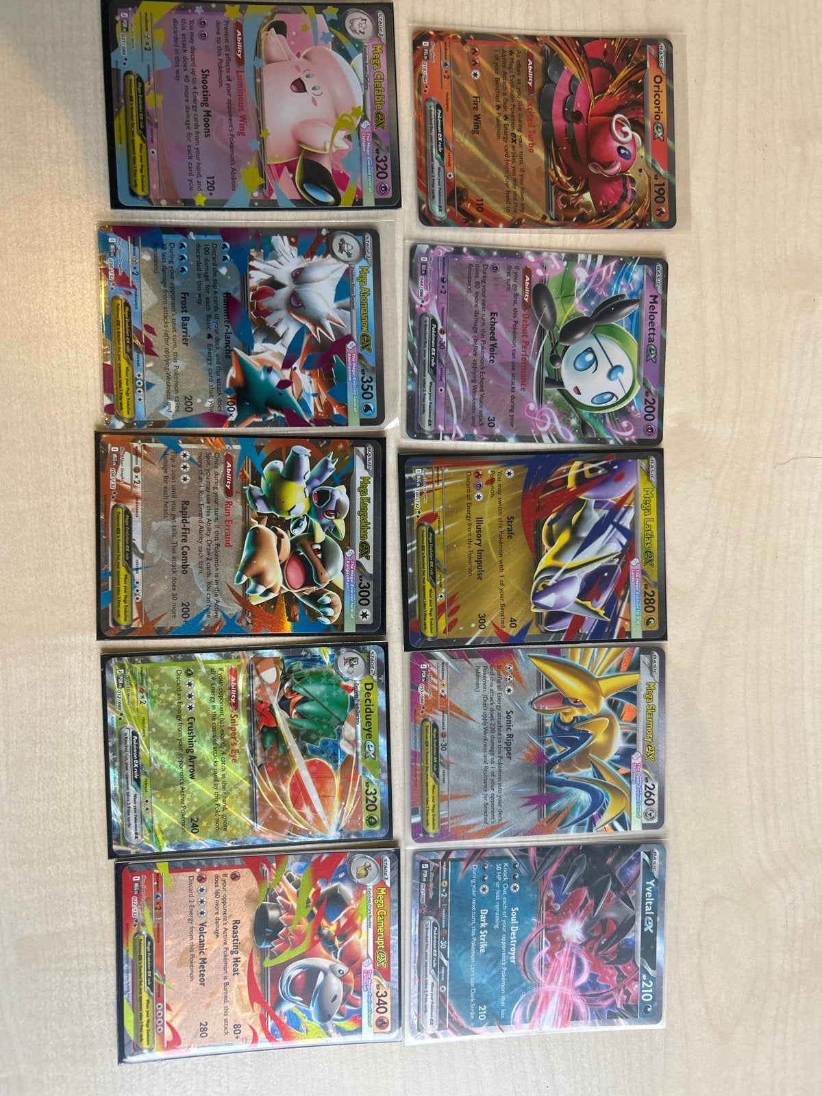 Pokémon Mega EX en GX Kaarten Collectie, Ophalen of Verzenden, Gebruikt, Meerdere kaarten