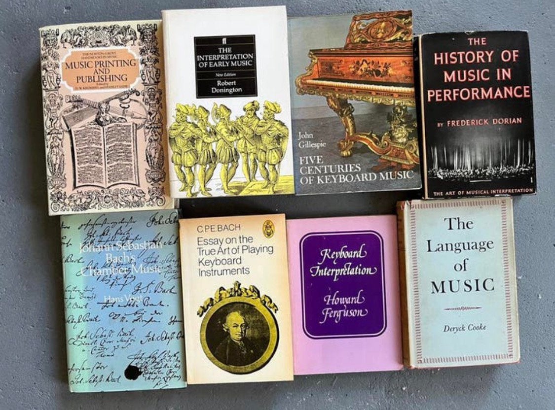 8books on piano music history muziek geschiedenis wetenschap, Ophalen of Verzenden, Zo goed als nieuw, Genre of Stijl