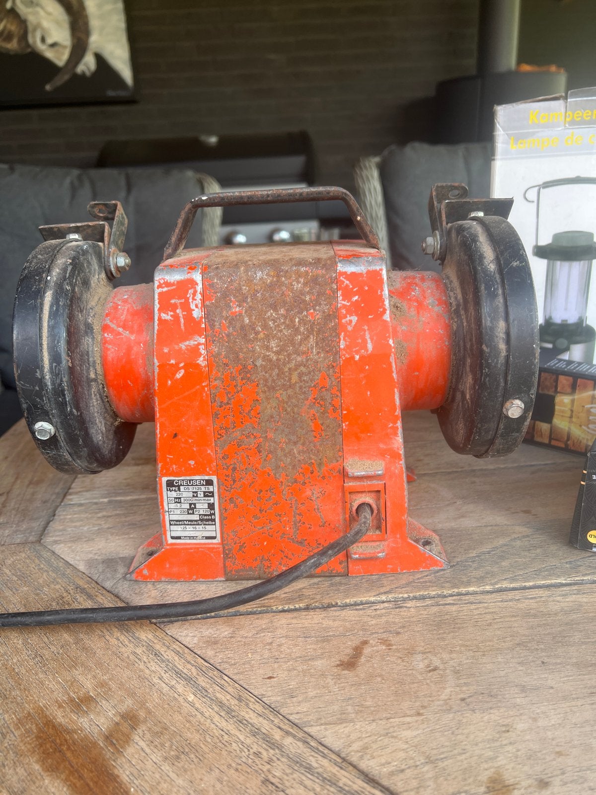 Creusen Werkbankslijpmachine DS 7125 TS - Gebruikt, Ophalen of Verzenden, Gebruikt, Minder dan 700 watt, Werkbankslijpmachine