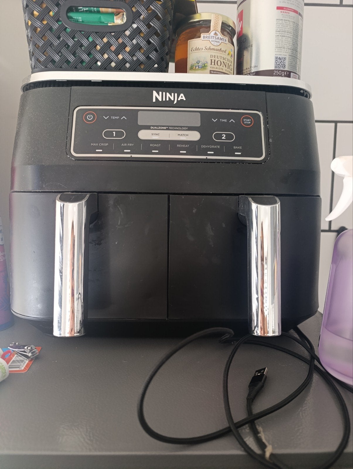 Ninja Foodi Dual Zone Airfryer AF300EU - Zo goed als nieuw, Ophalen, Zo goed als nieuw, Airfryer, 1500 gram of meer
