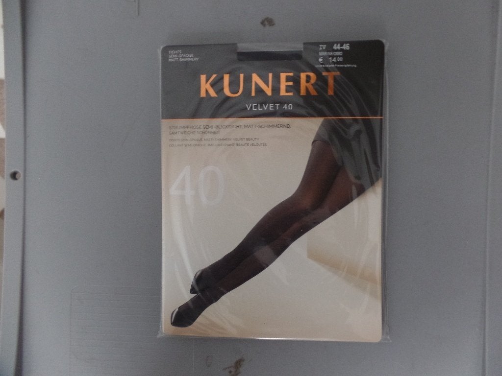 Panty Velvet 40 Kunert (Marine), Verzenden, Nieuw, Blauw, Panty
