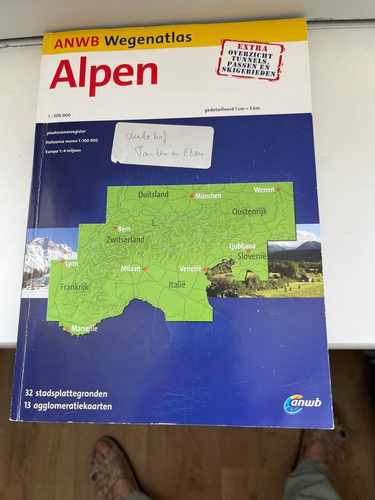 ANWB Wegenatlas Alpen - Gedetailleerde Kaarten, Gelezen, Overige atlassen, 2000 tot heden, Europa Overig