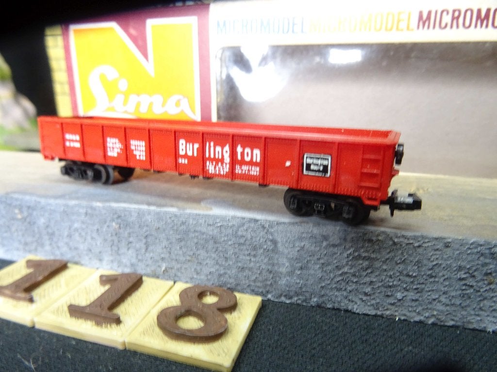 N118=Lima 415 E wagen van de Burlington spoorwegen.1310, Hobby en Vrije tijd, Gelijkstroom, Ophalen of Verzenden, Lima, Nieuw