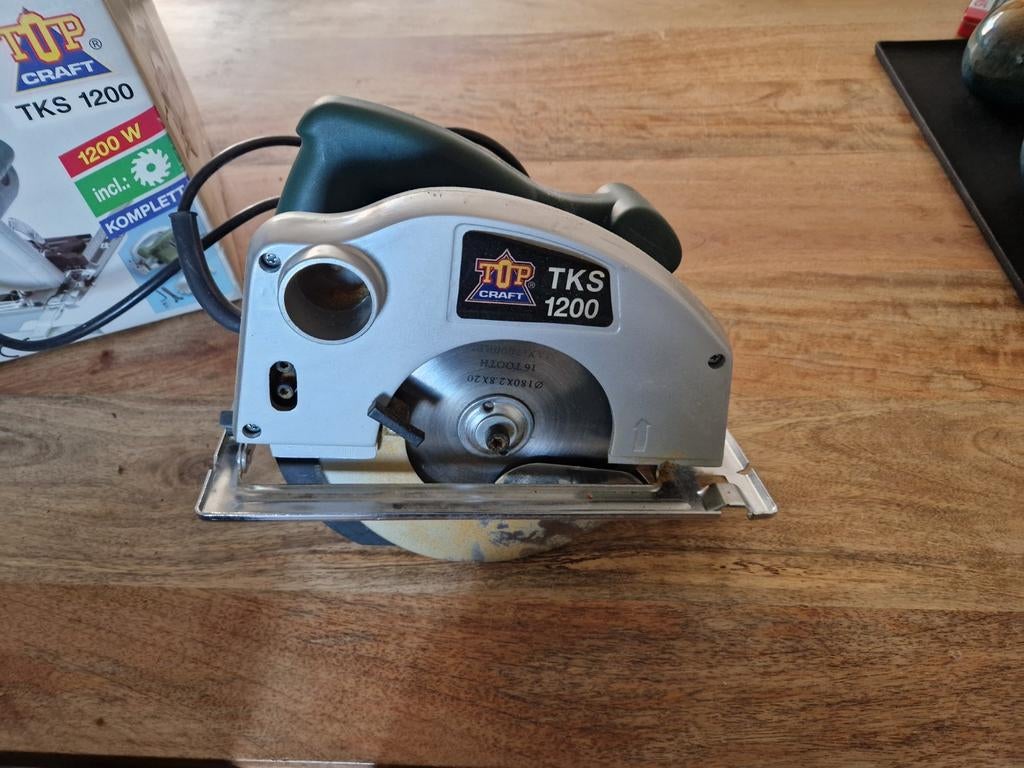 Top Craft TKS 1200 handcirkelzaag, Doe-het-zelf en Verbouw, Gereedschap | Zaagmachines, Ophalen, Cirkelzaag, Zo goed als nieuw