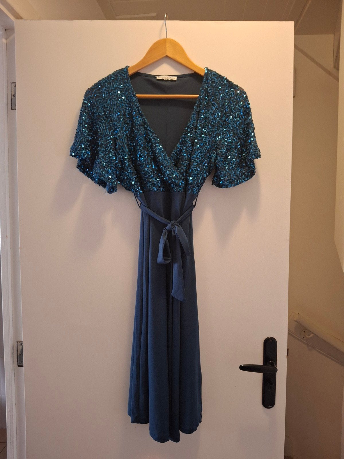 Anna Field positiejurk met pailletten, maat S/M, zeegroen, Kleding | Dames, Maat 38/40 (M), Anna Field, Blauw, Jurk