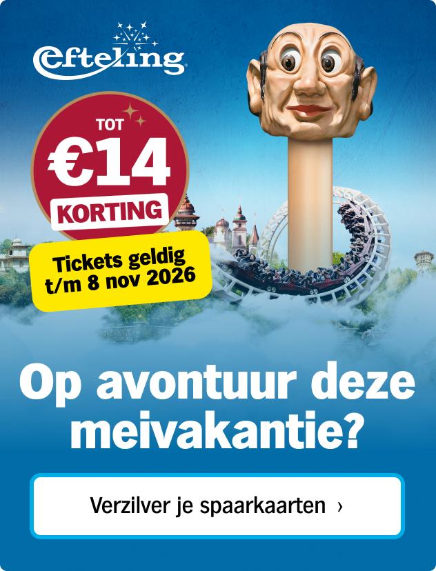 AH Eftelings kortingskaarten digitaal, Tickets en Kaartjes, Eén persoon, Kortingskaart