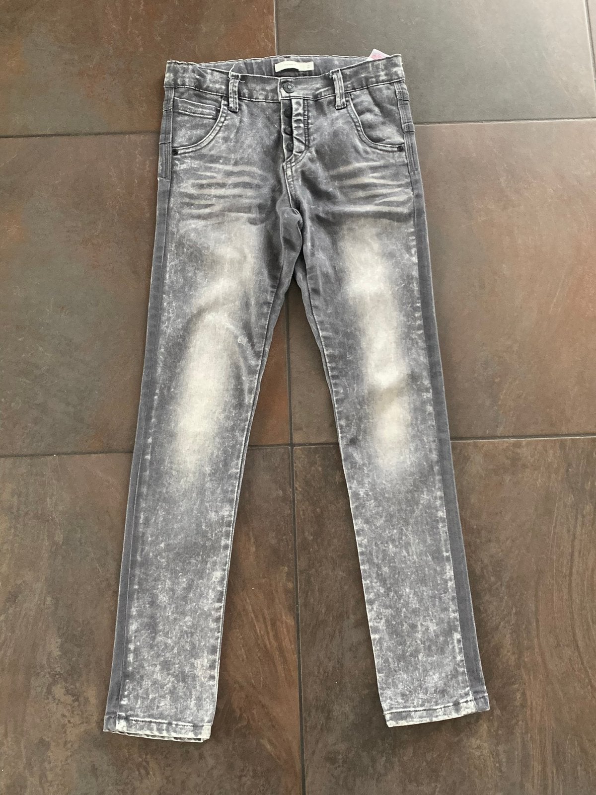 Name it grijze spijkerbroek maat 152, Ophalen of Verzenden, Zo goed als nieuw, Meisje, Broek