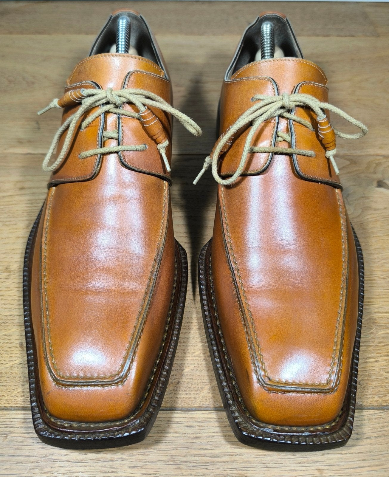 Harris Firenze exclusieve herenschoenen maat 10 / 44,5, Ophalen, Zo goed als nieuw, Bruin