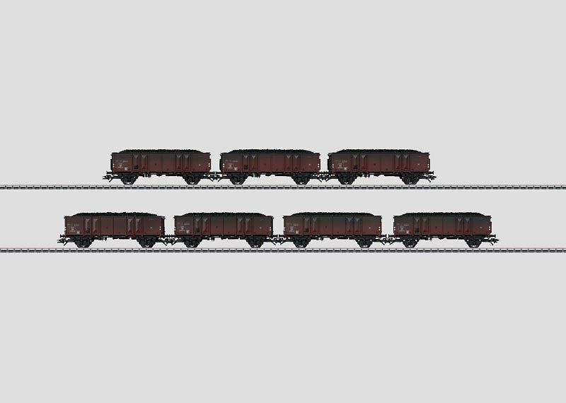 Märklin 46024 – 7-delige NMBS Set Kolenwagens – VERWEERD, Hobby en Vrije tijd, Modeltreinen | H0, Ophalen, Wisselstroom, Treinset
