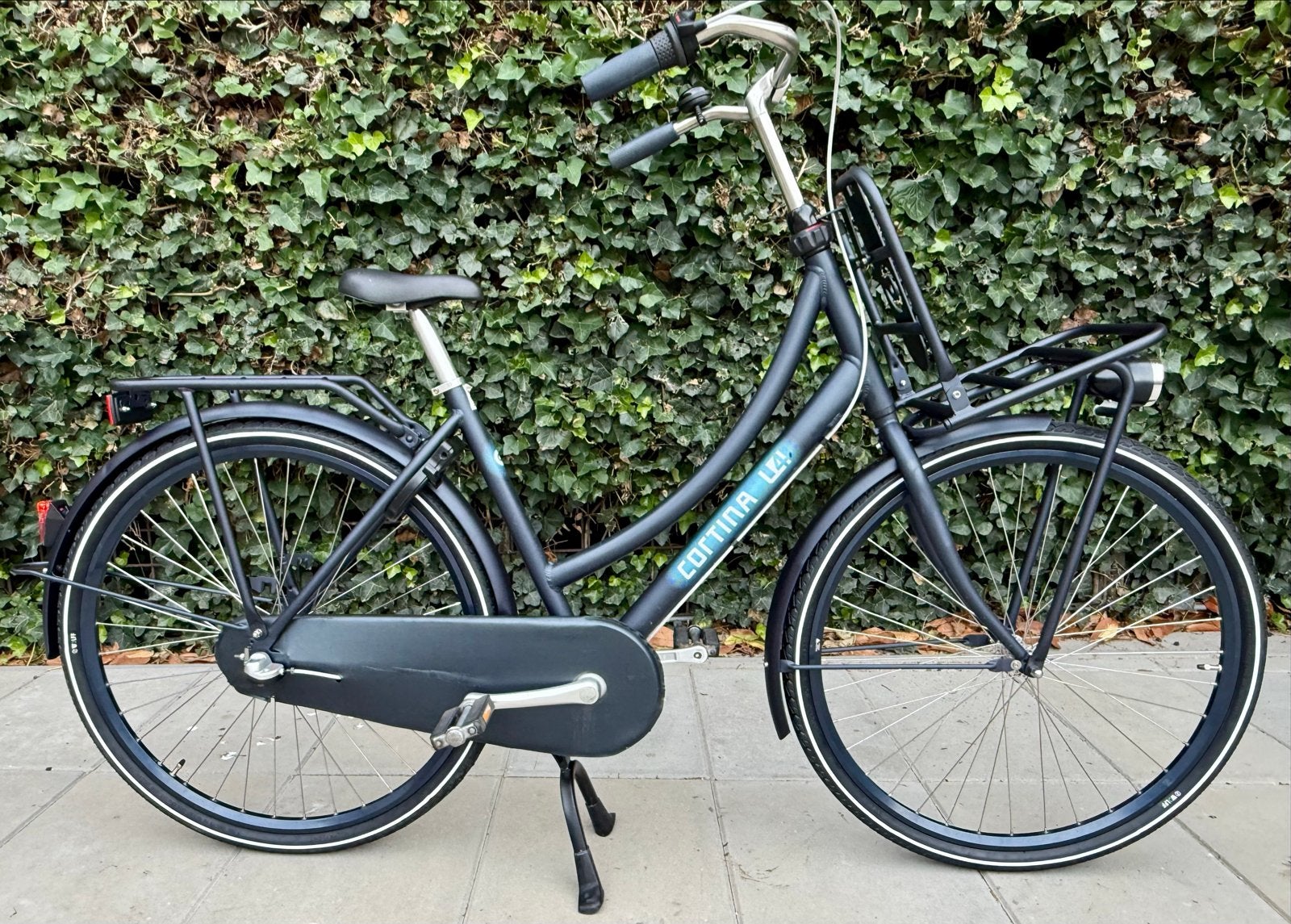 Cortina U4 D50 MILLIONAIRE BLUE MATT R3 28 inch NIEUWSTAAT, Terugtraprem, Versnellingen, Zo goed als nieuw, 50 tot 53 cm